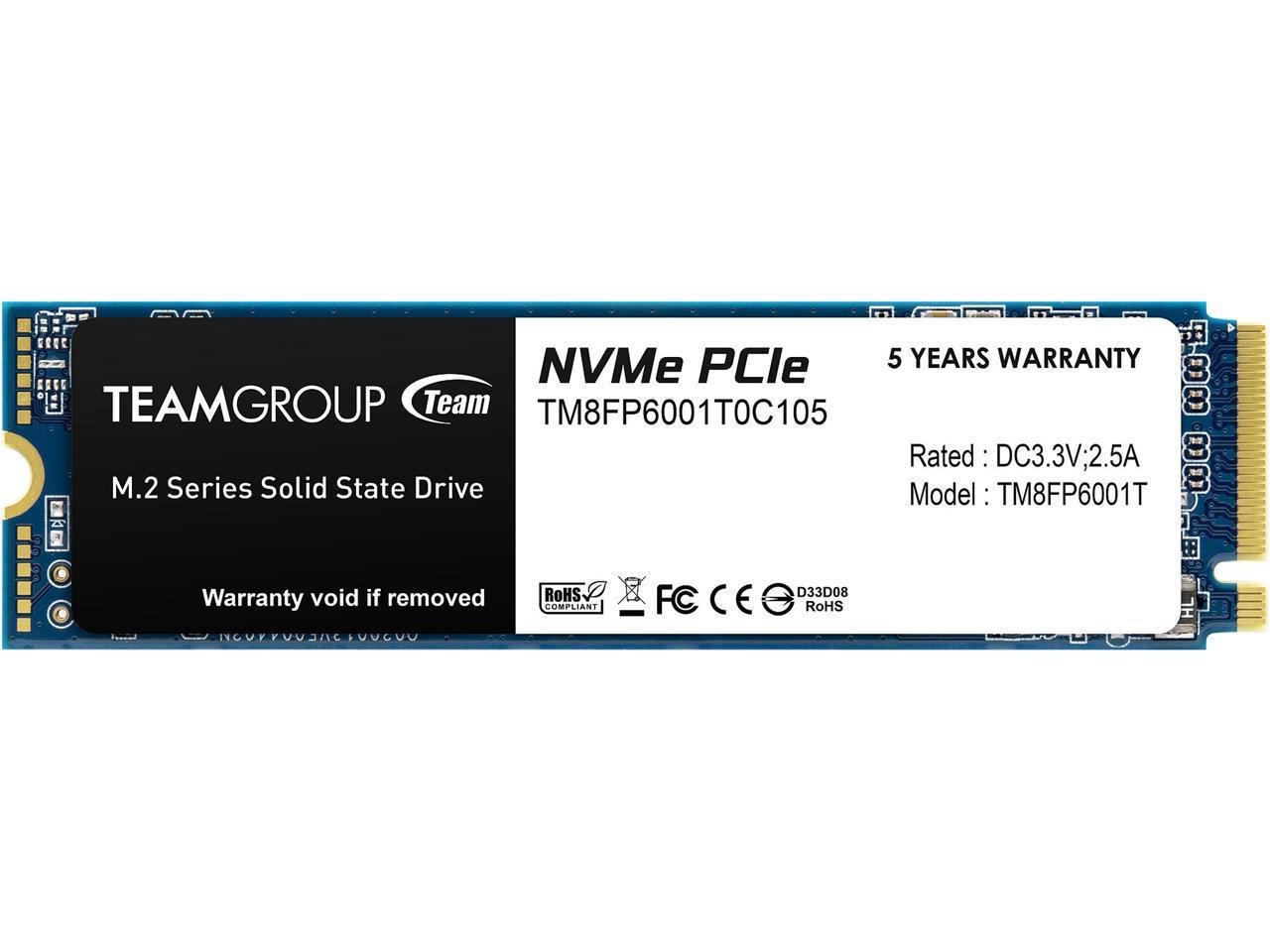 Team M.2-2280 Pci-E Gen3x4 MP33 1TB Retail