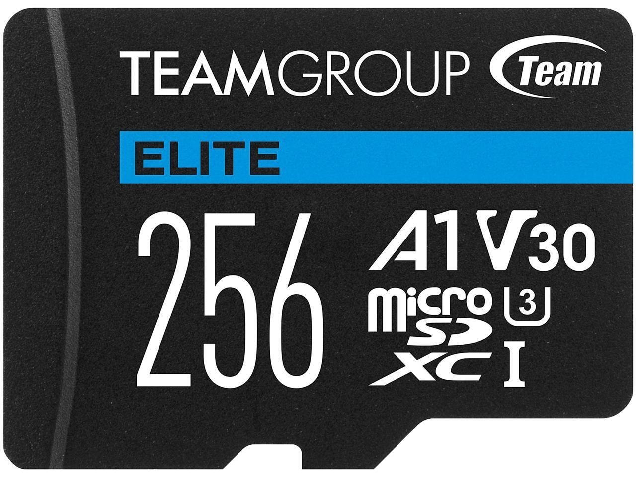 Team Elite Usdxc 256GB Uhs-I U3 V30 A1 Retail W/1Adapter