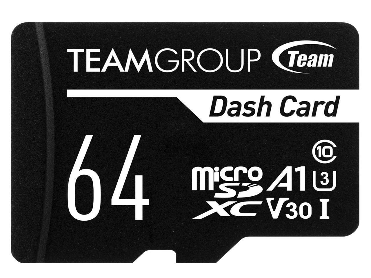 Team Dash Micro SDXC 64GB Uhs-I Retail W/1Adapter