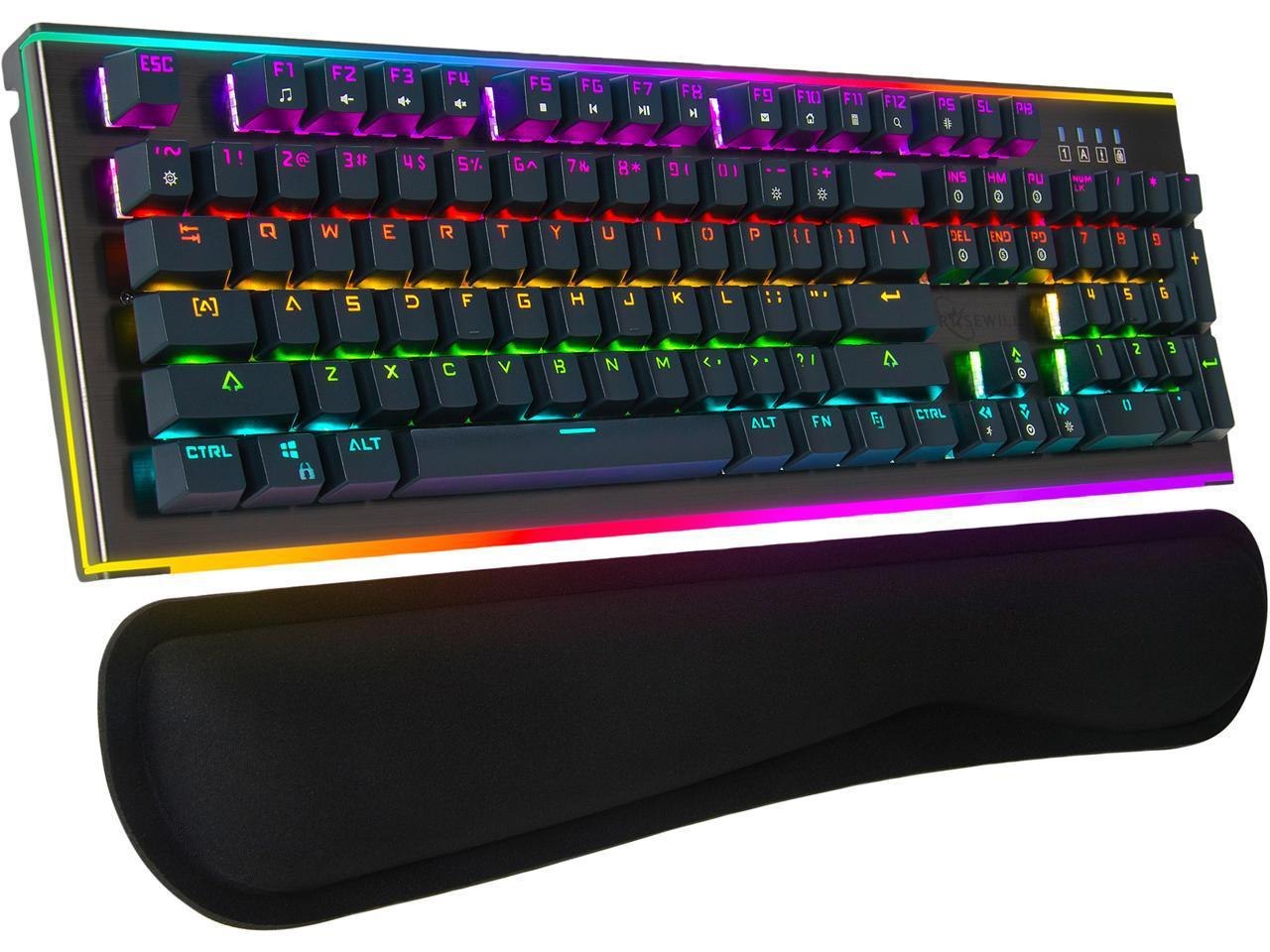 Rosewill Neon K75 V2 Wired Mechanical Gaming Keyboard With Kailh Blue Switches