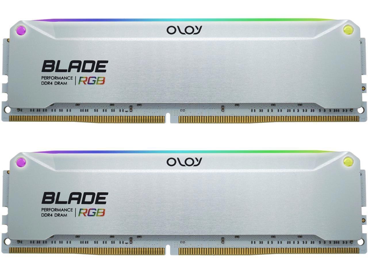 OLOy Blade RGB 16GB (2 X 8GB) DDR4 3600 (PC4 28800) Desktop Memory Model Nd4u0836144brade