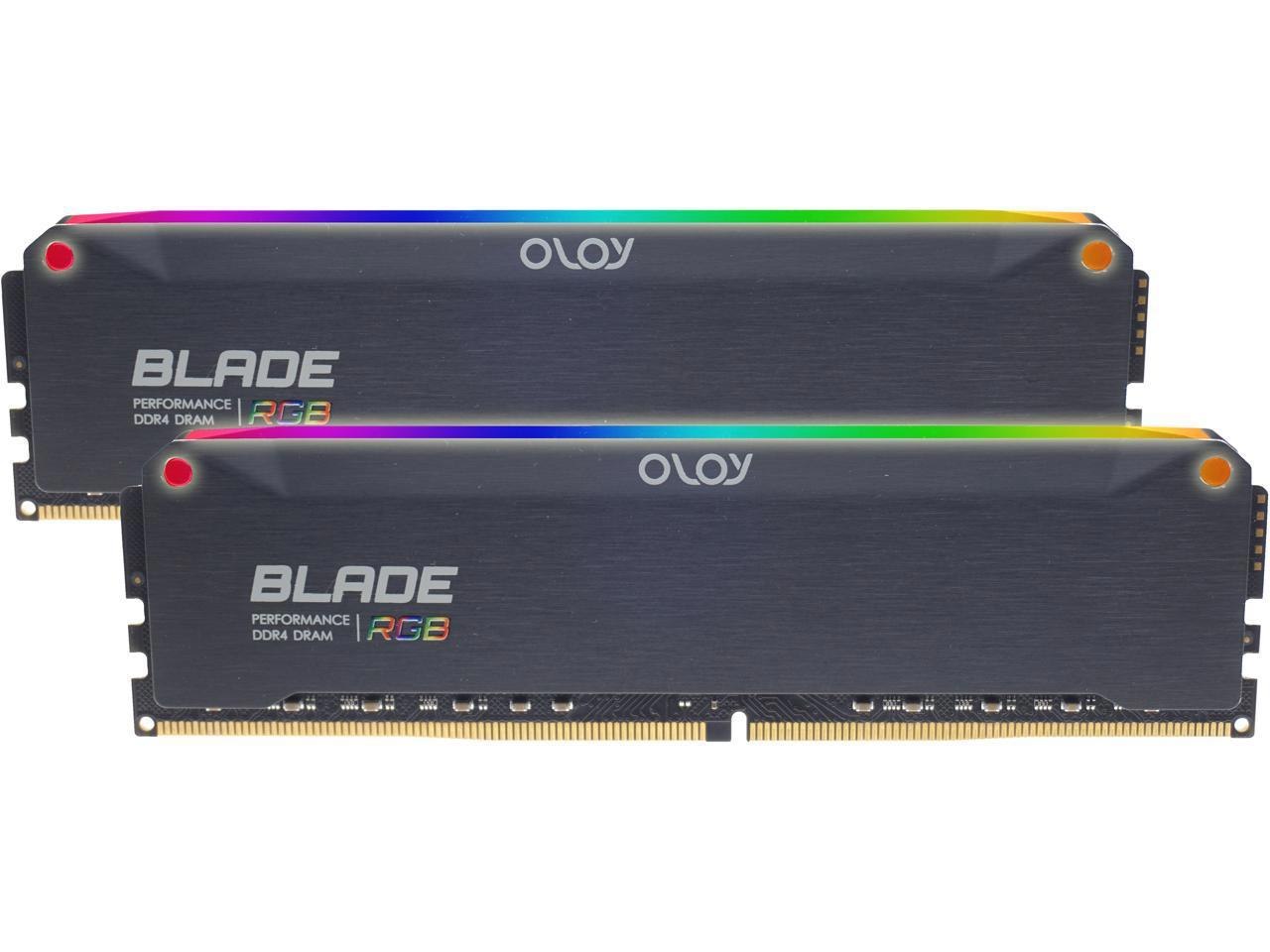 OLOy Blade RGB 64GB (2 X 32GB) DDR4 4000 (PC4 32000) Desktop Memory Model Nd4u3240180drkde