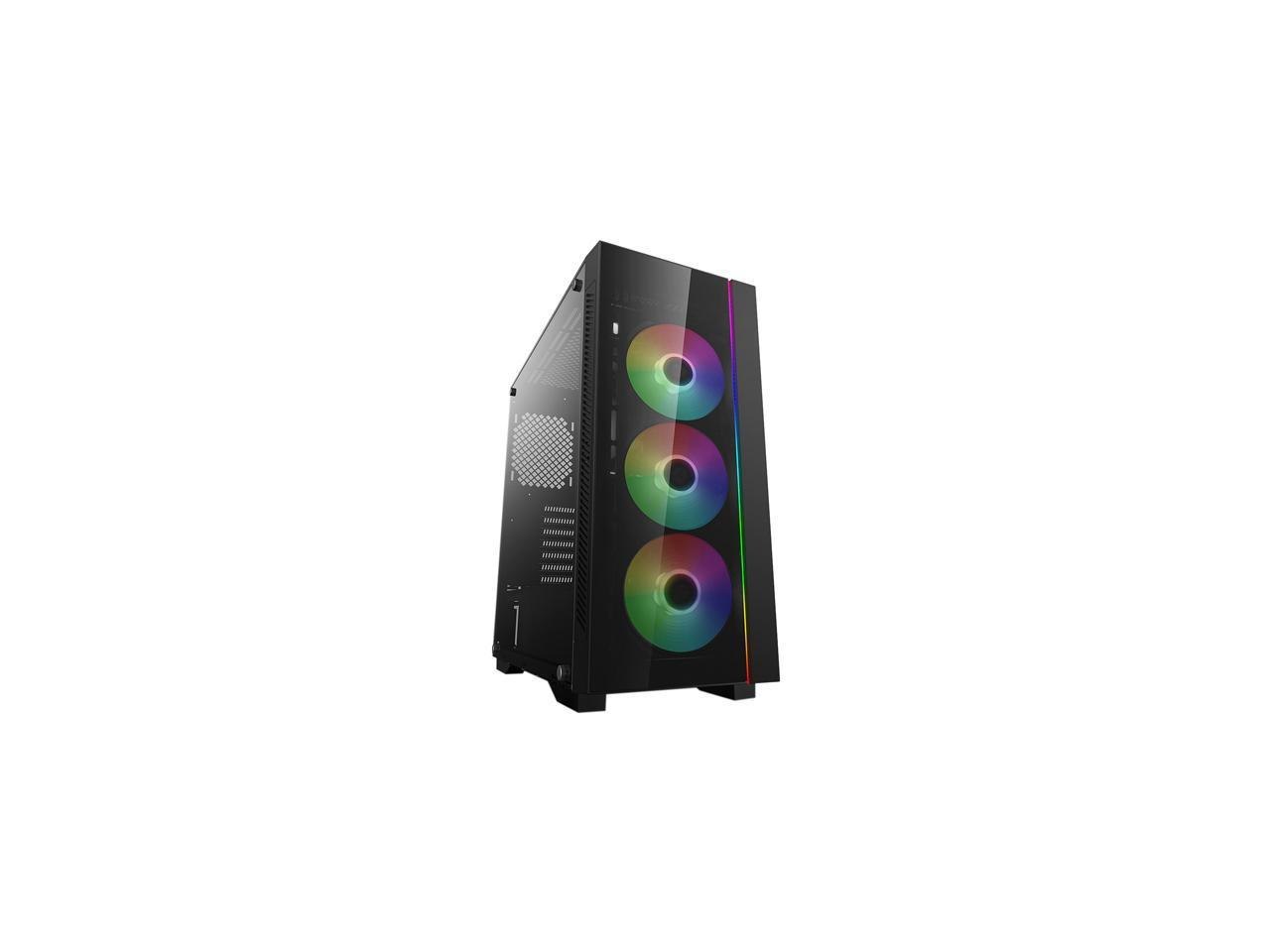 Deepcool Matrexx 55 V3 Add-Rgb 3F Black Abs / SPCC / Tempered Glass Atx Mid Tower Computer Case