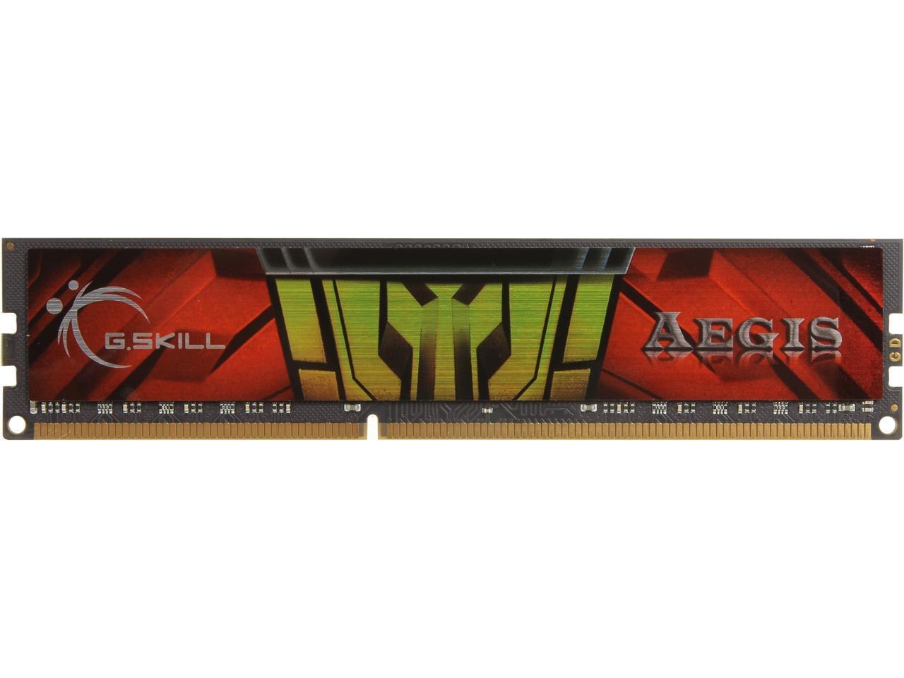 G.Skill Aegis 4GB 240-Pin PC Ram DDR3 1333 (PC3 10600) Desktop Memory Model F3-1333C9s-4Gis