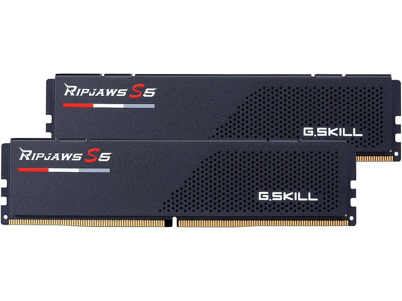 G.Skill Ripjaws S5 Series 32GB (2 X 16GB) 288-Pin PC Ram DDR5 5600 (PC5 44800) Intel XMP 3.0 Desktop Memory Model F5-5600J3036D16GX2-RS5K