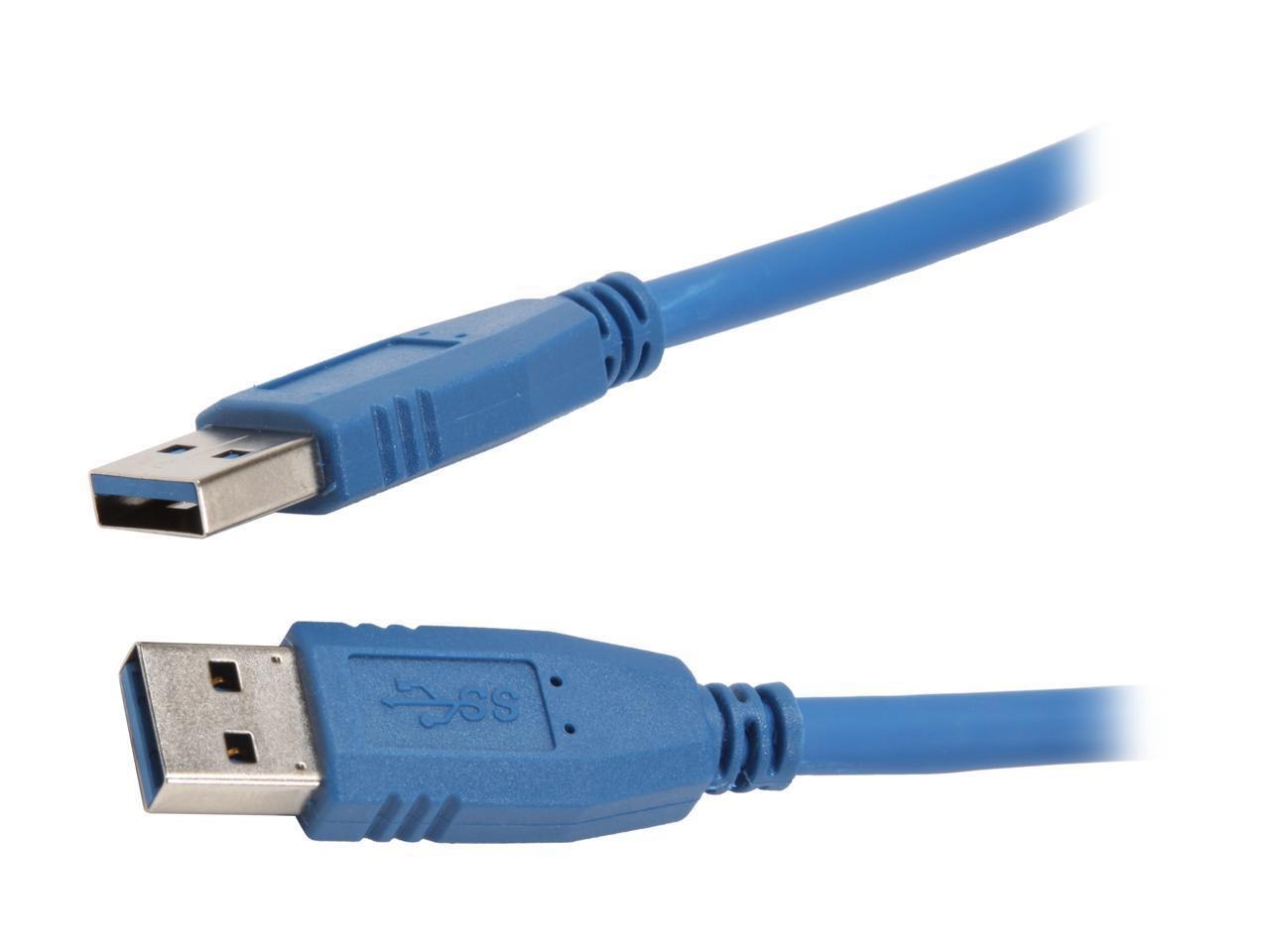 Nippon Labs Usb3-6Mm Blue Usb 3.0 A Male To A Male Cable