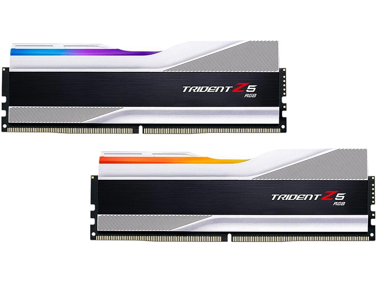 G.Skill Trident Z5 RGB Series 32GB (2 X 16GB) 288-Pin PC Ram DDR5 5600 Intel XMP 3.0 Desktop Memory Model F5-5600J2834F16GX2-TZ5RS