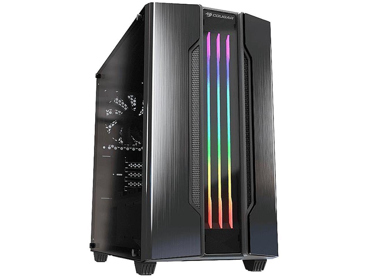 Cougar Gemini M-Iron Gray Iron Gray Mini Tower Computer Case W/ Integrated Trelux RGB Lighting
