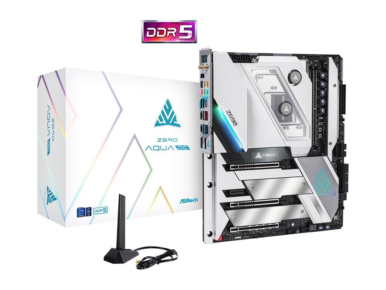 ASRock Z690 Aqua Oc Lga 1700

* Dedicated Lga1700 Mounting Bracket Is Required. Intel Z690 Sata 6Gb/s Extended Atx Intel Motherboard