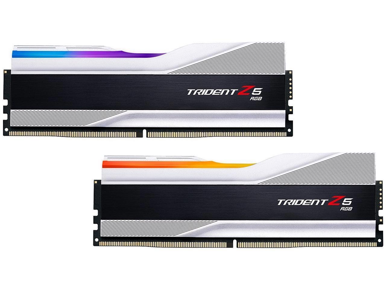 G.Skill Trident Z5 RGB Series 64GB (2 X 32GB) 288-Pin PC Ram DDR5 6000 Intel XMP 3.0 Desktop Memory Model F5-6000J3238G32GX2-TZ5RS