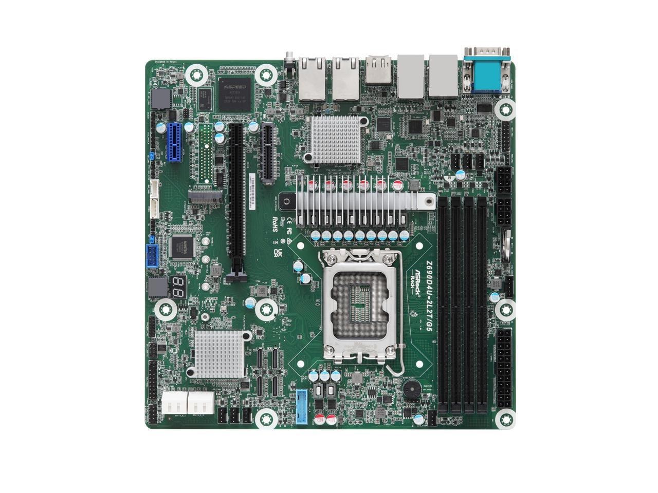 Asrock Rack Z690d4u-2L2t/G5 Micro-Atx Server Motherboard 12TH Gen Intel Core,Pen