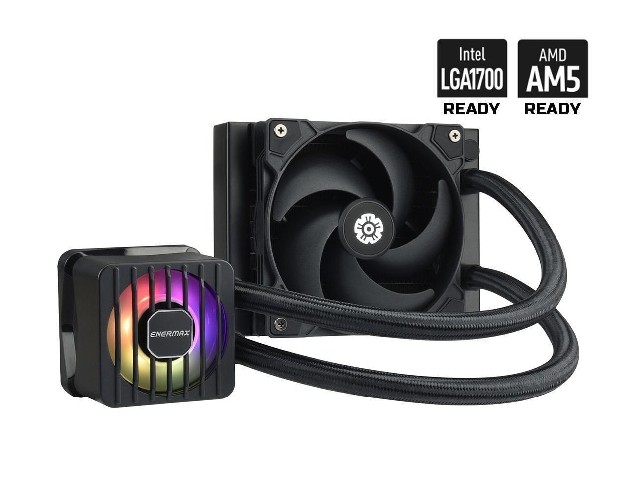 Enermax Liqmaxflo SR 120 Argb Aio Cpu Liquid Cooler - 60MM VRM Fan Up To 3000 RPM