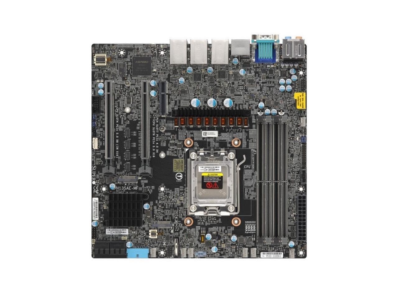 Supermicro H13sae-Mf Motherboard Micro-ATX Amd Ryzen 7000 Series Processors