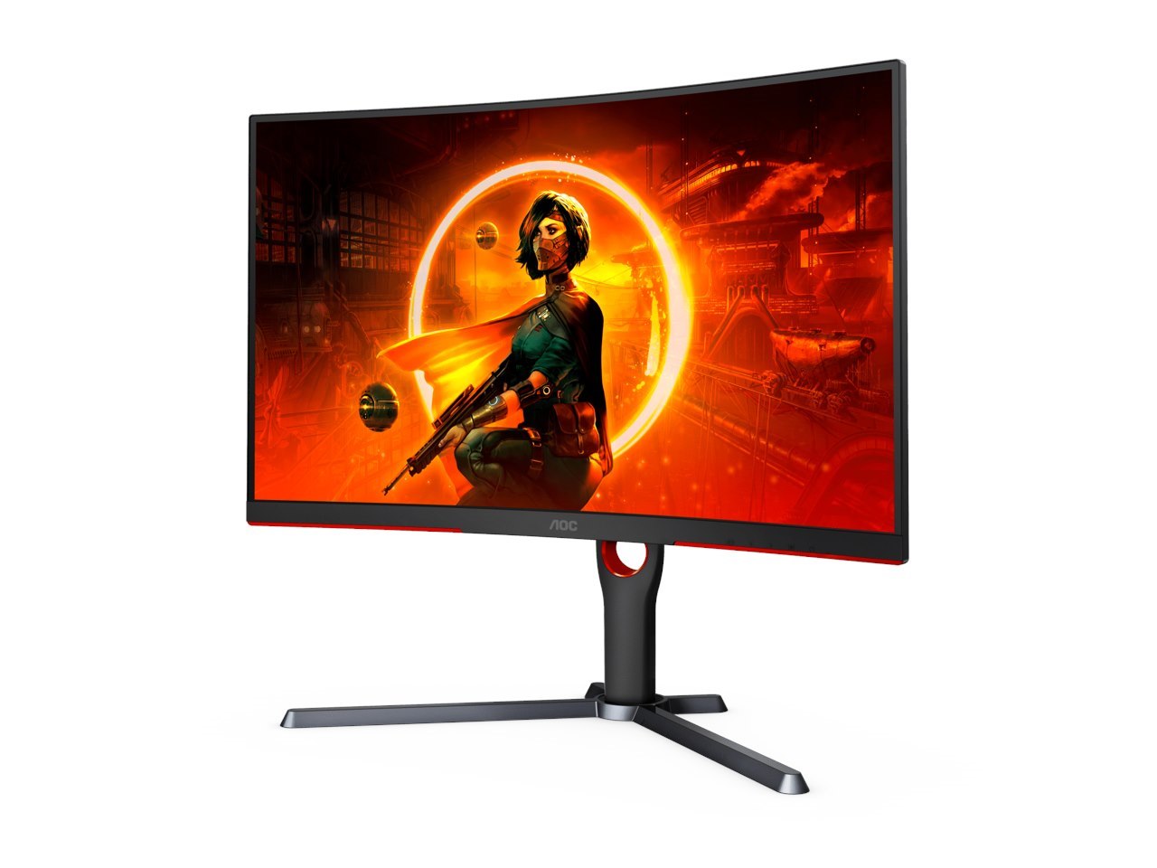 Aoc 27" 240 HZ Va QHD Gaming Monitor FreeSync Premium (Amd Adaptive SYNC) 2560 X 1440 (2K) Dci-P3 (Cie1976): 90.62% NTSC (Cie1976): 99.21% CQ27G3Z