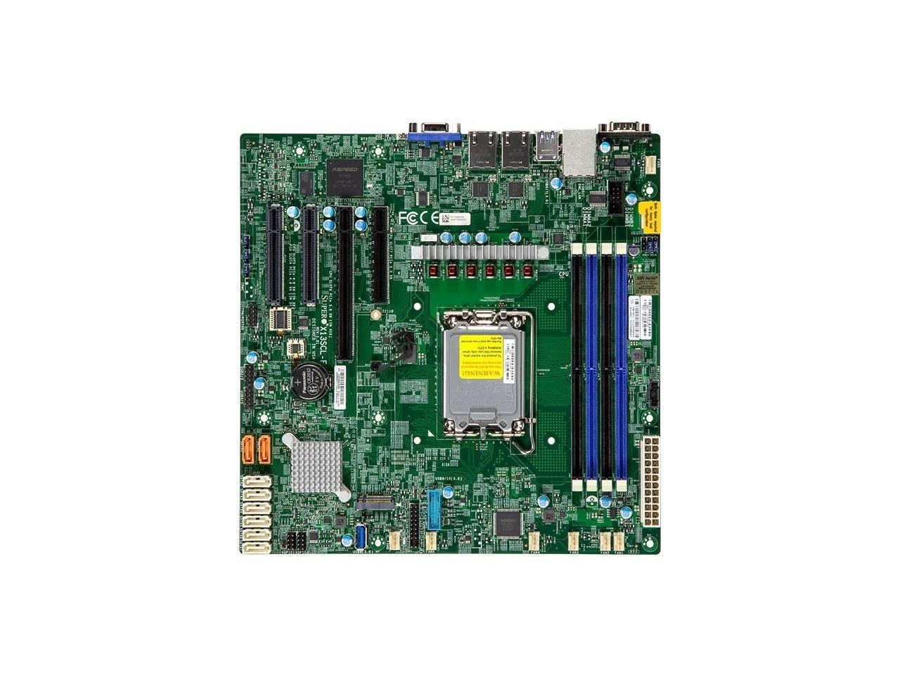 SuperMicro X13 Server Microatx, Catlow, Up, Rpl-E Xeon E, Lga1700, Single