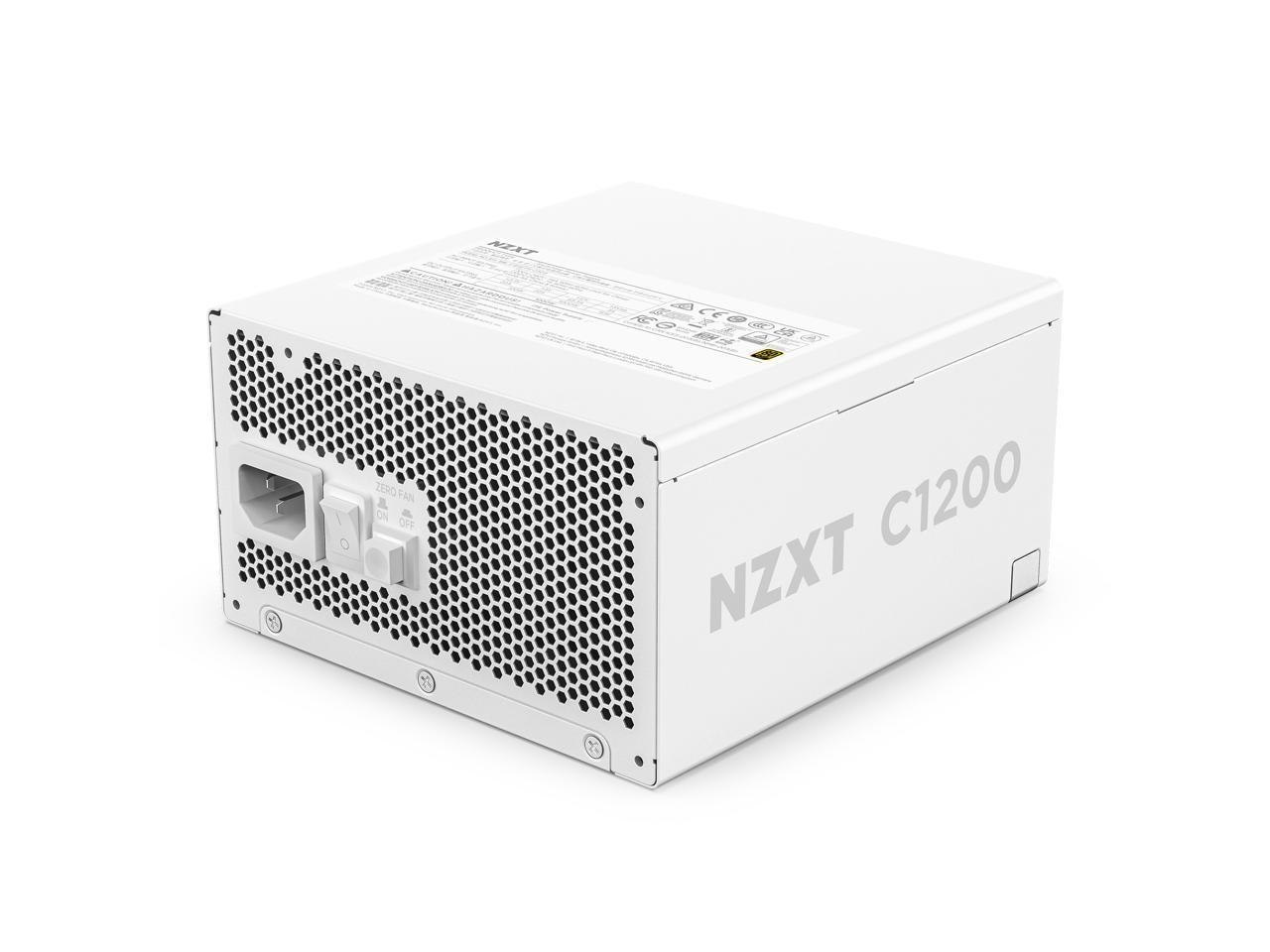 NZXT Atx 3.1 1200 Watt 80 Plus Gold Fully Modular Low-Noise Power Supply - White - Pa-2G2bw-Us