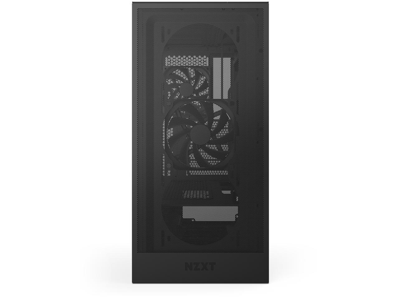NZXT H Series H5 Flow Edition Atx Mid Tower Chassis All Black Color