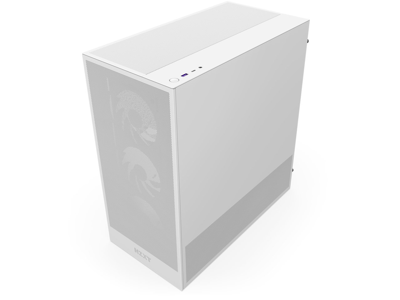 NZXT H Series H5 Flow 2024 RGB Edition Atx Mid Tower Chassis All White Color