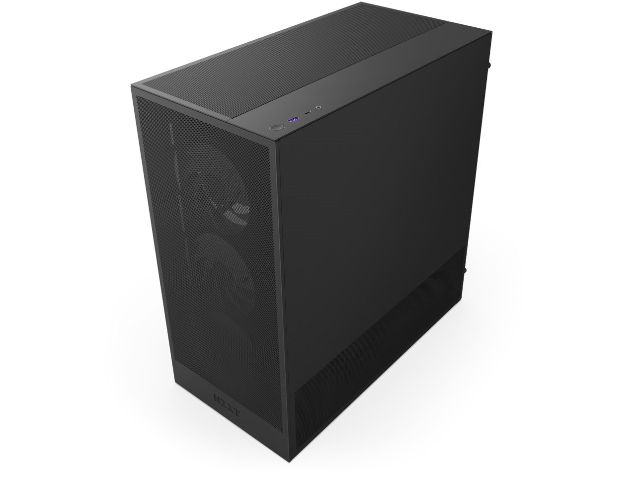 NZXT H Series H5 Flow 2024 RGB Edition Atx Mid Tower Chassis All Black Color