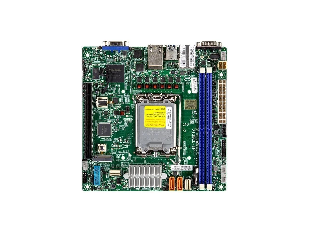 Supermicro Mbd-X13scl-If-O Intel Lga-1700 Single Socket Mini-ITX Server Motherboard