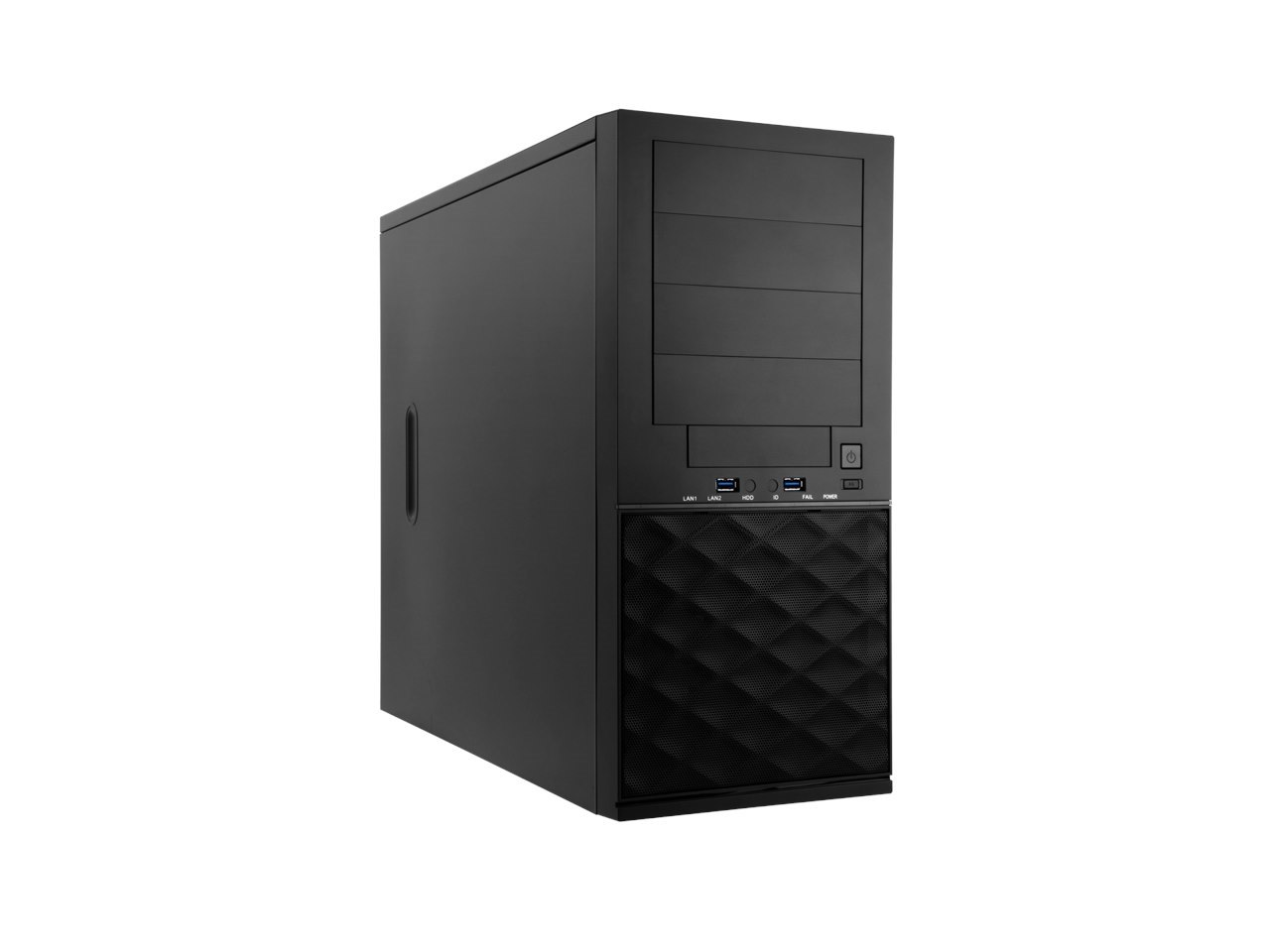 In Win Pe052t2x.U3 Pedestal Entry Atx Mid Tower Case - Black