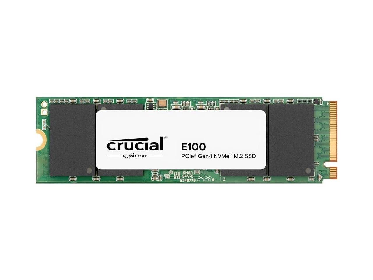 Crucial E100 480GB PCIe 4.0 Gen4 2280 NVMe M.2 Internal SSD Ct480e100ssd8