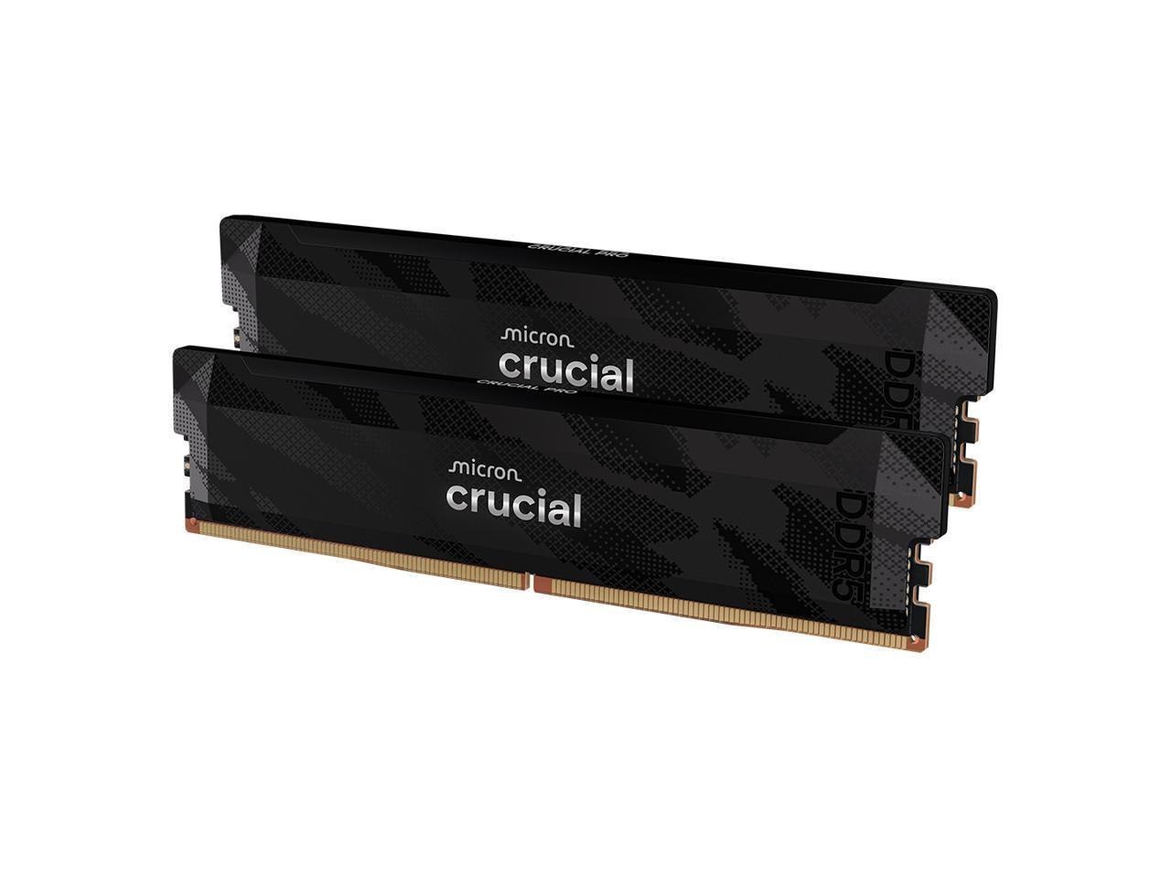 Crucial Pro Overclocking 32GB (2 X 16GB) DDR5 6400 (PC5 51200) Desktop Memory Model Cp2k16g64c32u5b