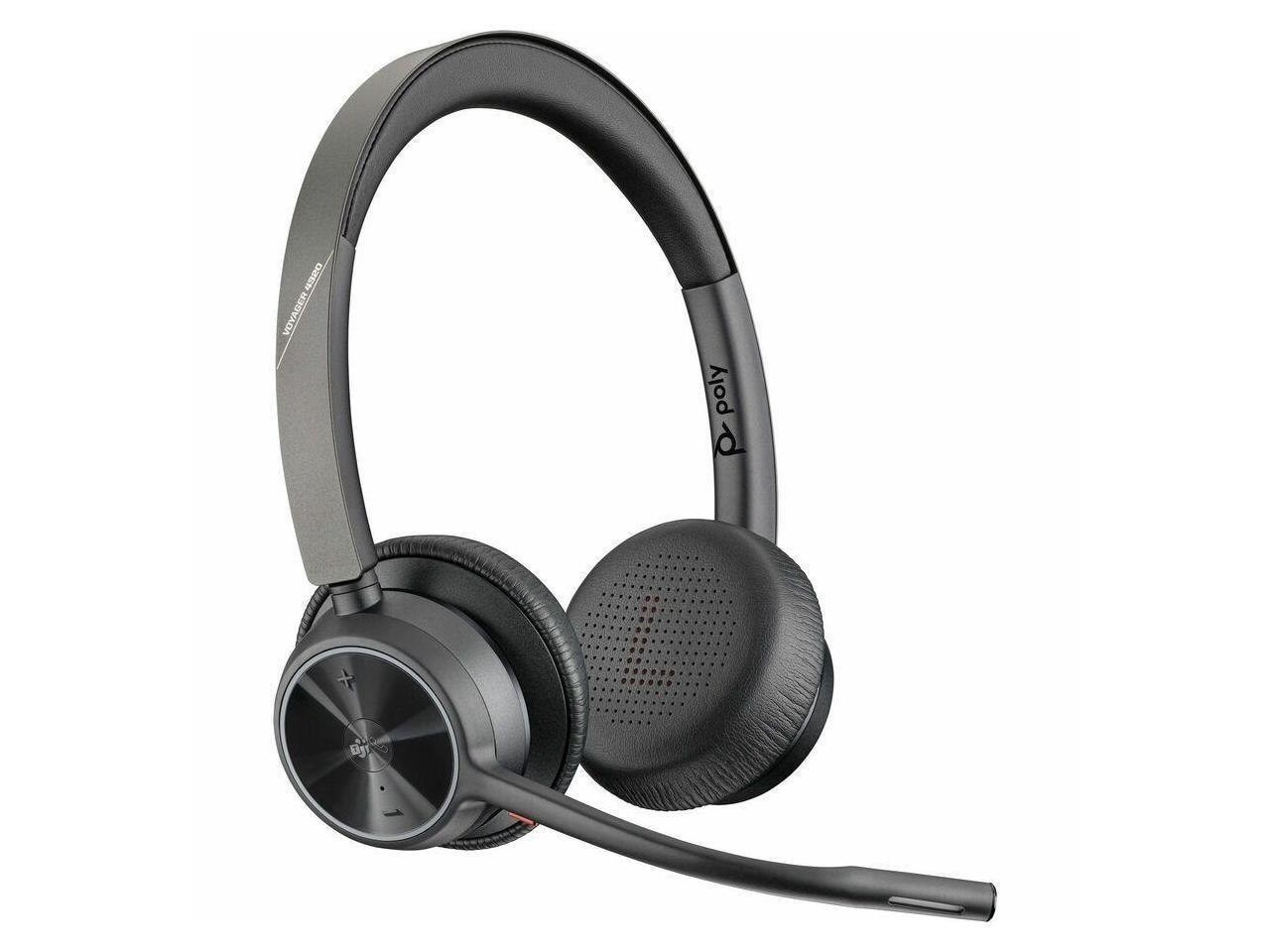 Poly Voyager 4320-M Binaural On-Ear Wireless Headset W/ BT700 7E2m1aaaba