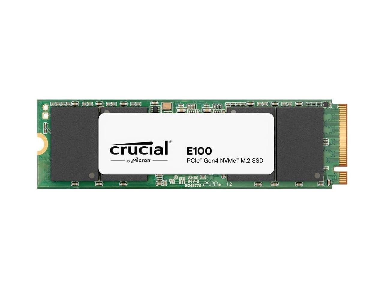 Crucial E100 2TB M.2 2280 NVMe PCI-Express 4.0 X4 PCIe Gen4 Internal SSD - Up To 5