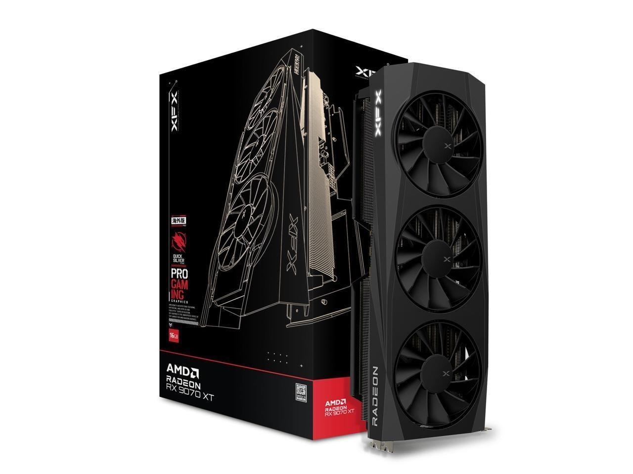 XFX Quicksilver Amd Radeon RX 9070 XT Gaming Edition With 16GB GDDR6 Hdmi 3xDP
