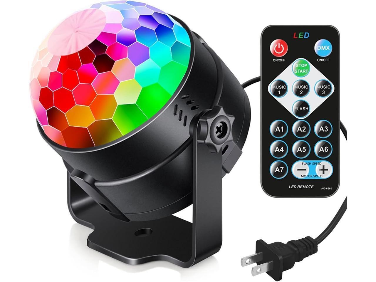 Generic Sound Activated Party Lights With Remote DJ Lighting