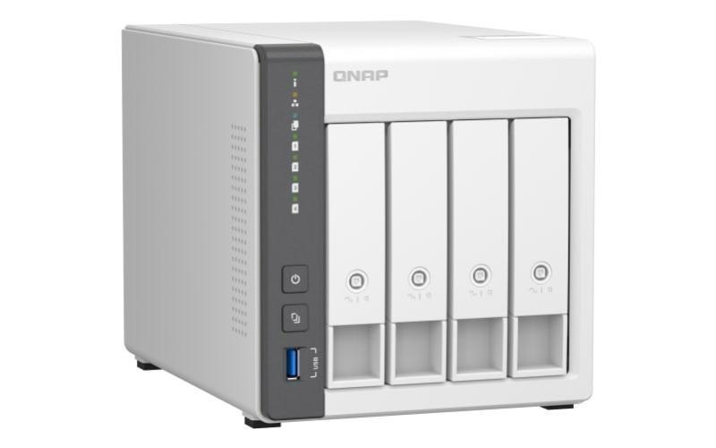 Qnap 4-Bay Nas (No Disk), Arm QC 2.0GHz, 4GB, GbE(1),2.5GbE(1),USB, TWR, 2YR WTY