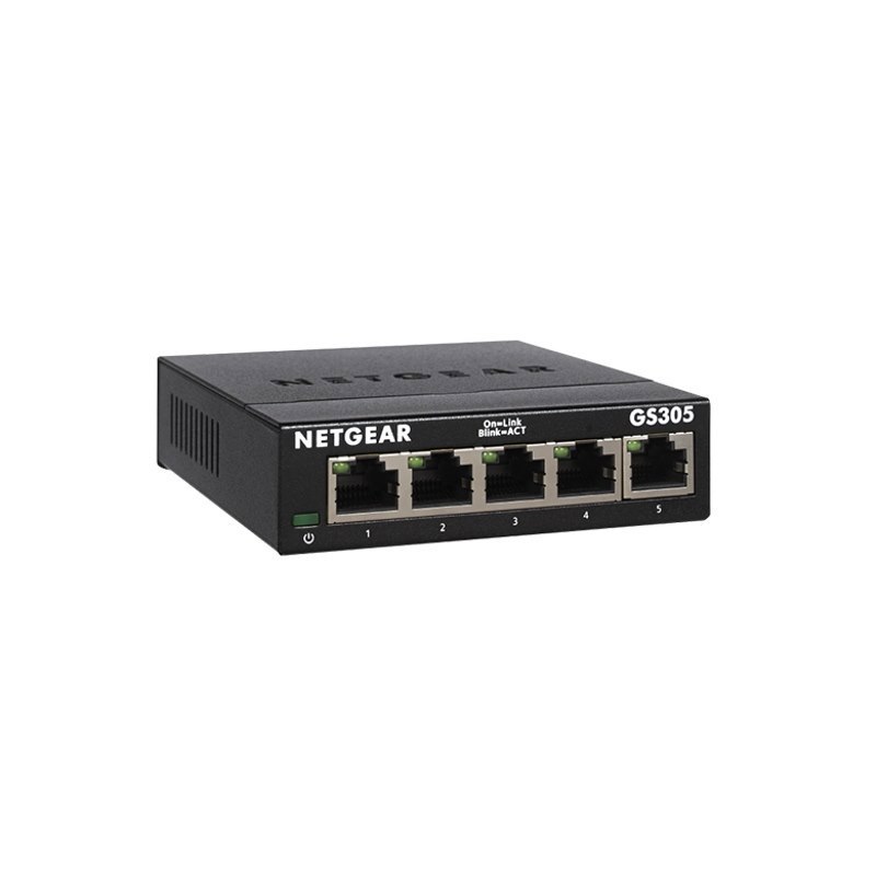 Netgear (GS305) Soho 5-Port GbE Unmanaged Switch, 3Y