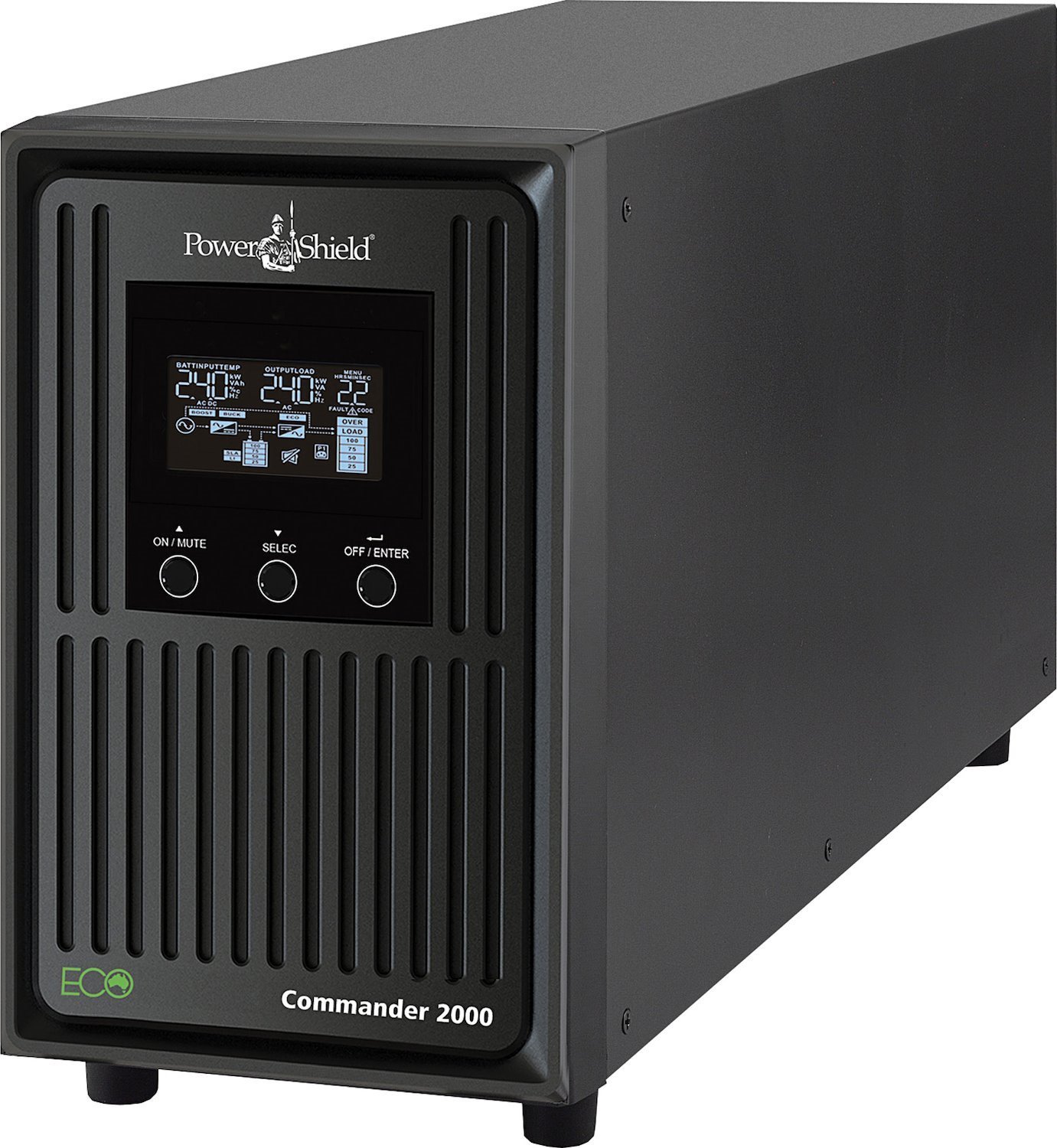 Powershield Commander Ups, 1100Va, 990W, LCD, Avr, C13(3), Au Outlet(3), 10Amp, 2YR