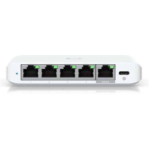 Ubiquiti Unifi Switch Flex Mini 2.5G, 4X 2.5 GbE, 1 X 2.5 GbE Poe Input Port For Power, 2Y