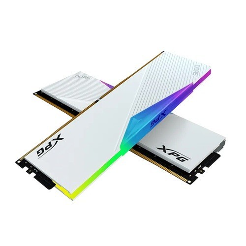 AData Lancer, DDR5, RGB White, 6400MHz, 32GB Kit (16GB X 2), U-Dimm, CL 32-39-39, 1.35V, Limited Lifetime Warranty