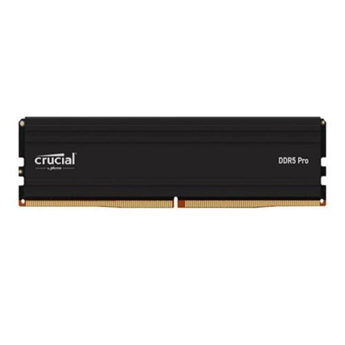 Crucial Pro 16GB (1x16GB) DDR5 Udimm 6400MHz CL38 Black Heat Spreader Support Intel XMP Amd Ryzen For Desktop PC Gaming Memory