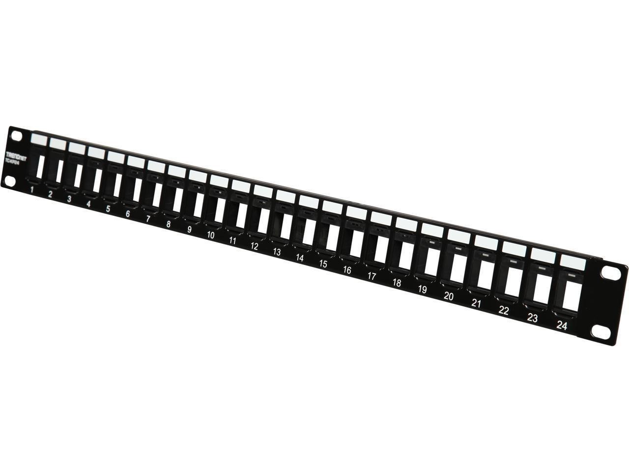 TRENDnet 24-Port Blank Keystone 1U Patch Panel