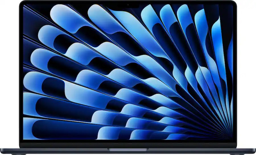 Apple - 15-inch MacBook Air - Apple M5 chip with 10-core CPU and 10-core GPU - 16GB Memory - 512GB SSD - Midnight