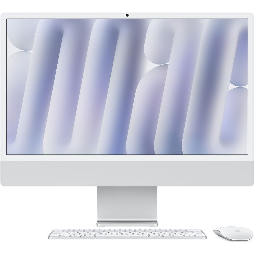 Apple 24" iMac with M4 Chip (Silver) - Apple M4 10-Core CPU, 32GB Unified RAM, 1TB SSD, 24" Retina Display