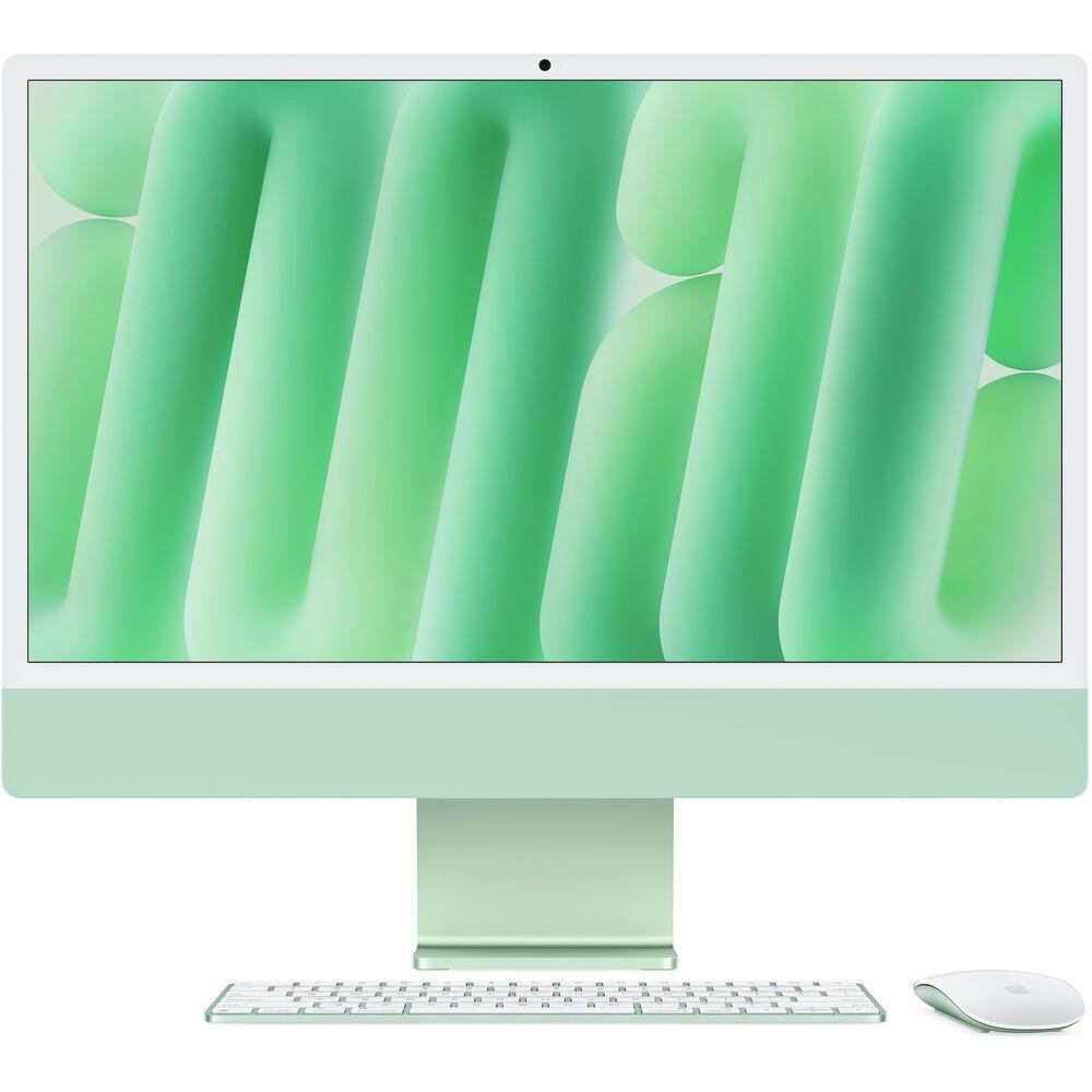 Apple 24" iMac with M4 Chip (Green) - Apple M4 8-Core CPU, 24GB Unified RAM, 512TB SSD, 24" Retina Display