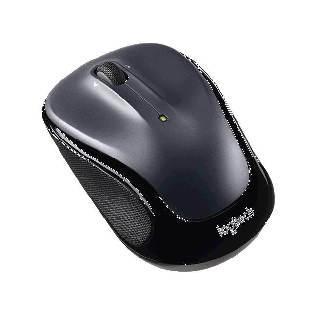 Logitech M325 Mouse - Radio Frequency - USB - Optical - Dark Silver