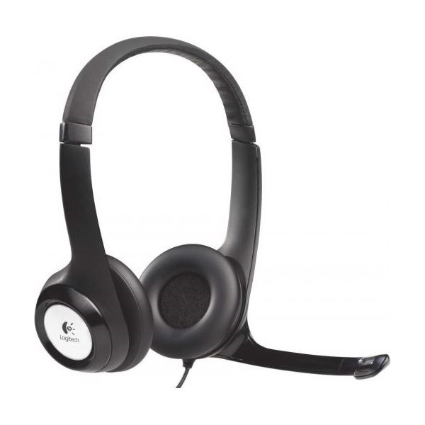 Logitech H390 Wired Over-the-head Stereo Headset - Black/Silver
