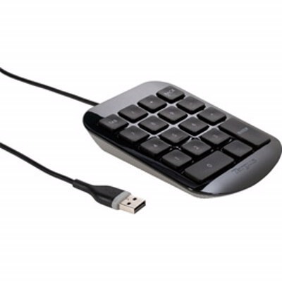 Targus Keypad - Cable Connectivity - USB Interface - Black