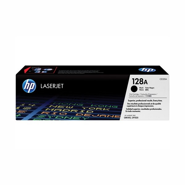 HP 128A Original Standard Yield Laser Toner Cartridge - Black - 1 Each