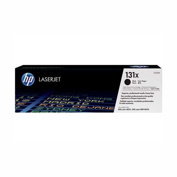 HP 131X (CF210X) Original Laser Toner Cartridge - Single Pack - Black - 1 Each