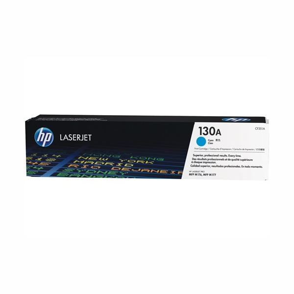 HP 130A Original Laser Toner Cartridge - Cyan - 1 Each