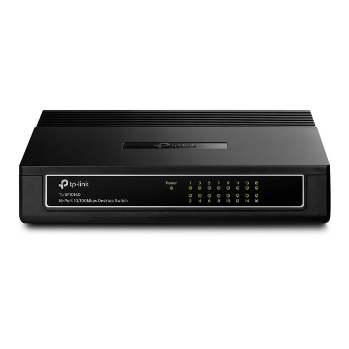 TP-Link TL-SF1016D 16 Ports Ethernet Switch - Fast Ethernet - 10/100Base-TX