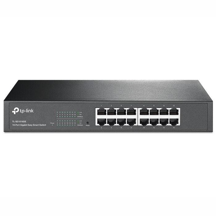 TP-Link TL-SG1016DE 16 Ports Manageable Ethernet Switch - Gigabit Ethernet - 10/100/1000Base-T