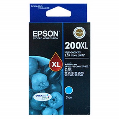 Epson DURABrite Ultra 200XL Original High Yield Inkjet Ink Cartridge - Cyan - 1 Pack